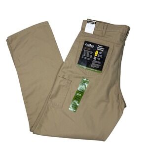 Carhartt FR Flame Resistant Loose Fit Canvas Carpenter Jeans Mens Khaki iz 36x36